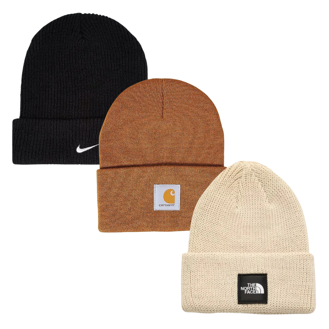50x branded beanies