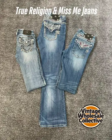 10x Mix of True Religion & Miss Me Jeans