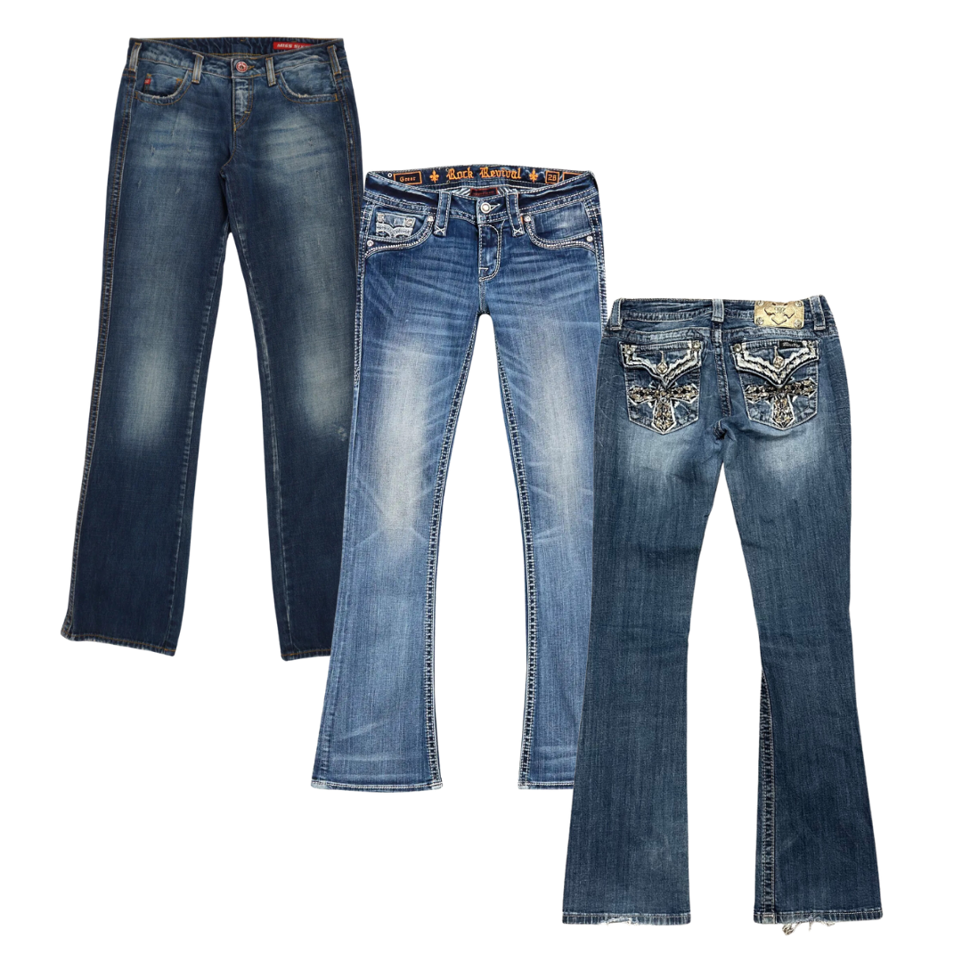 50x women's y2k hip hop jeans