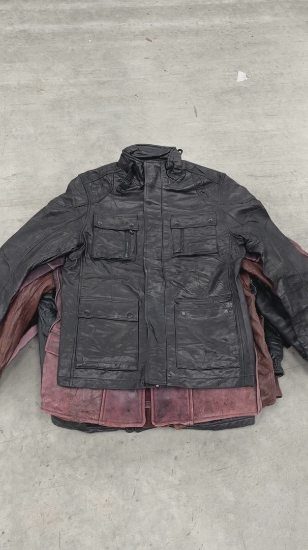 10x Genuine Leather Jackets Bale